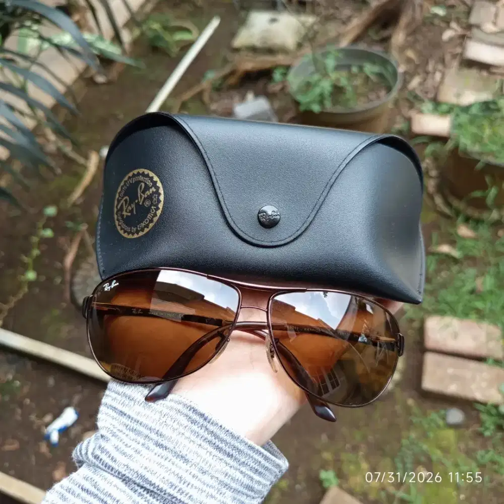 Kacamata Ray-Ban Warrior gunmetal Brown (RARE)