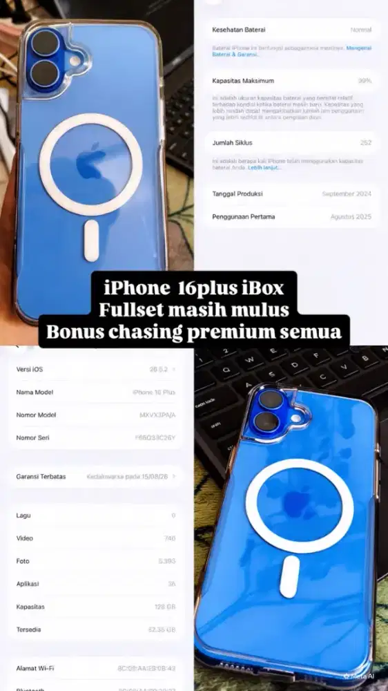 iPhone 16+ 128gb (iBox )