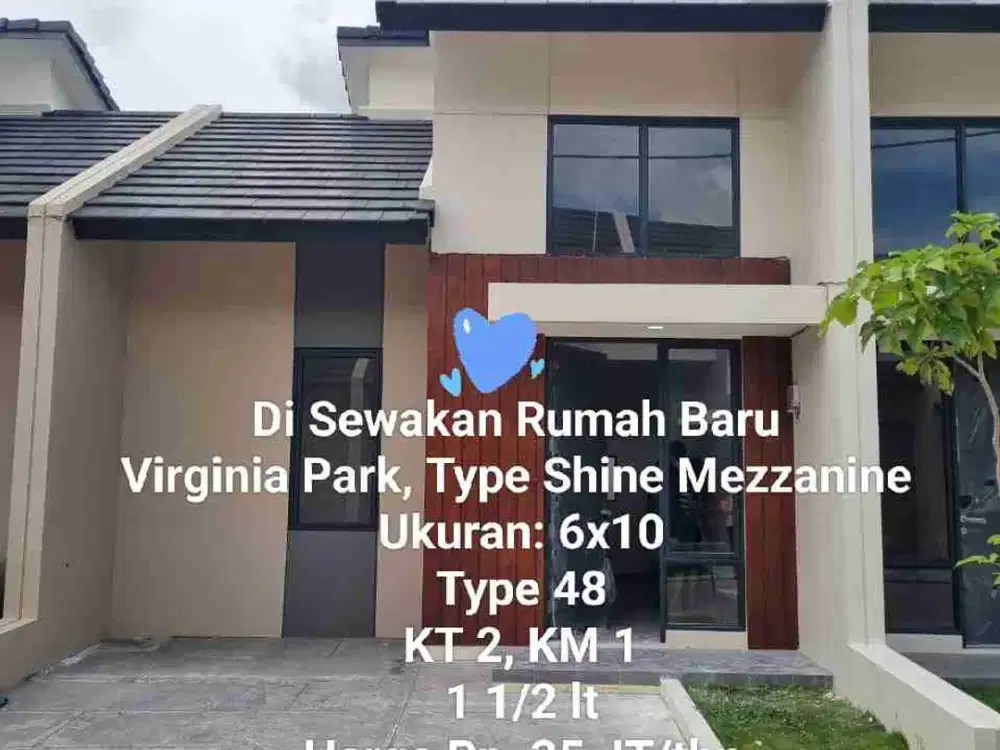 Di Sewakan Rumah minimalis, Virginia Park, Makassar