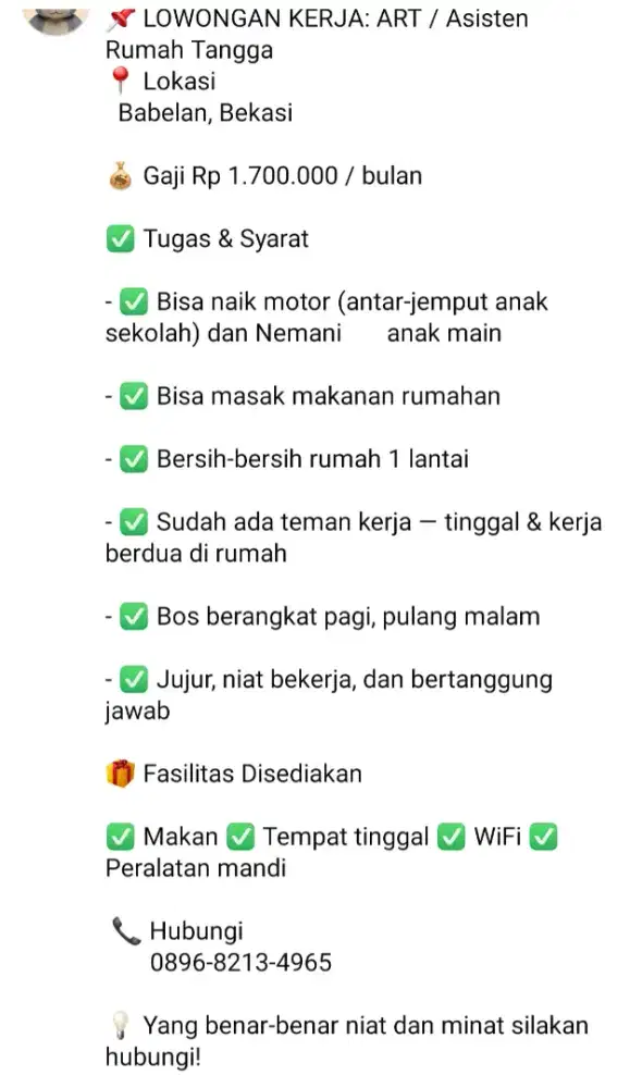 Loker art nginap