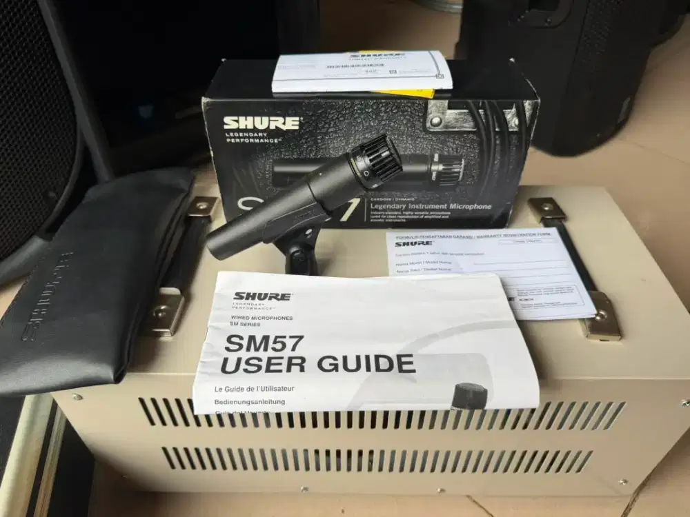 Mic shure sm57 original mexico lengkap dus