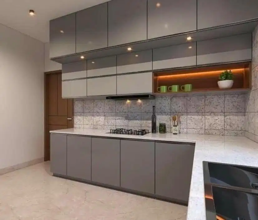 interior desain kitchen set kamar set wardrobe lemari backdrop tv