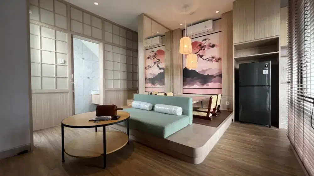 RMH ESTETIK JEPANG MINIMALIS 3 LT DISEWA-DAISAN SWAN CITY FULL FURNISH