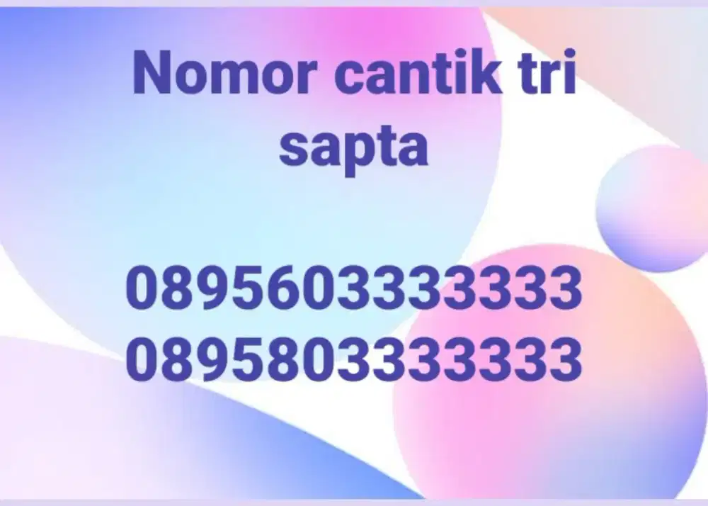 Perdana kartu tri sapta prabayar