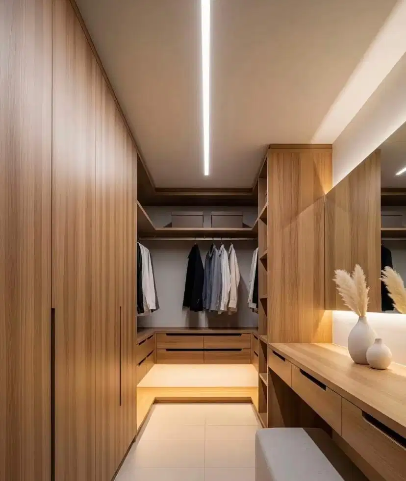 interior desain kitchen set kamar set wardrobe lemari backdrop tv