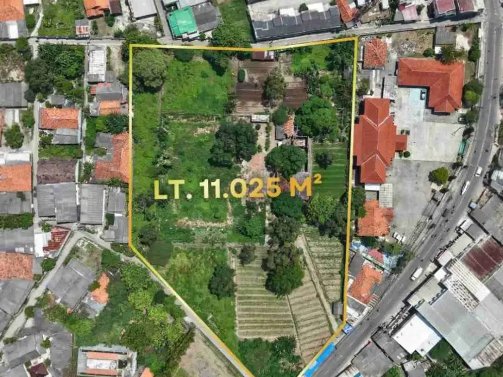 Disewakan Tanah Hook Strategis Di depan Jalan Raya Perjuangan kota bekasi