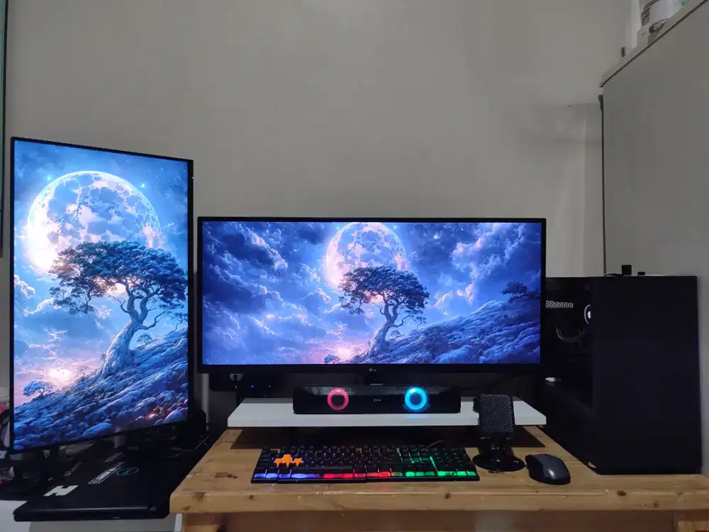 PC + Monitor Lg 34 Inch