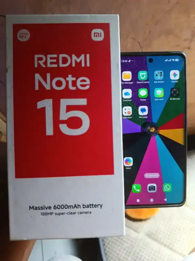 Redmi note 15 4g layar lengkung 3bulan pakai like new