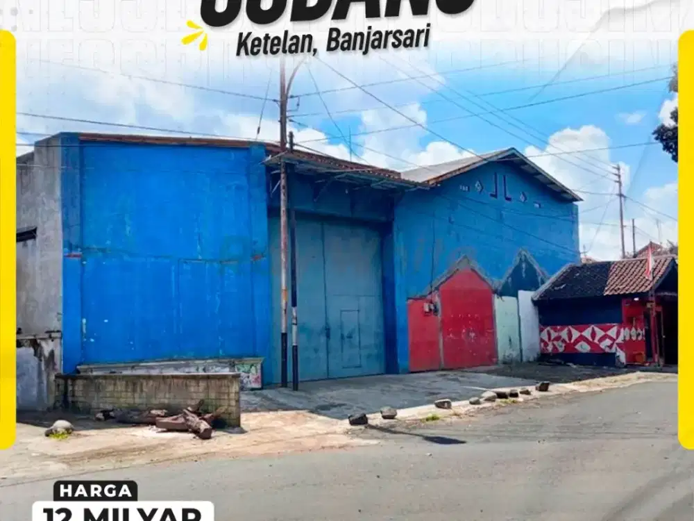 Gudang Siap Pakai akses Truk Dobel Engkel dekat pasar legi Ketelan banjarsari Solo