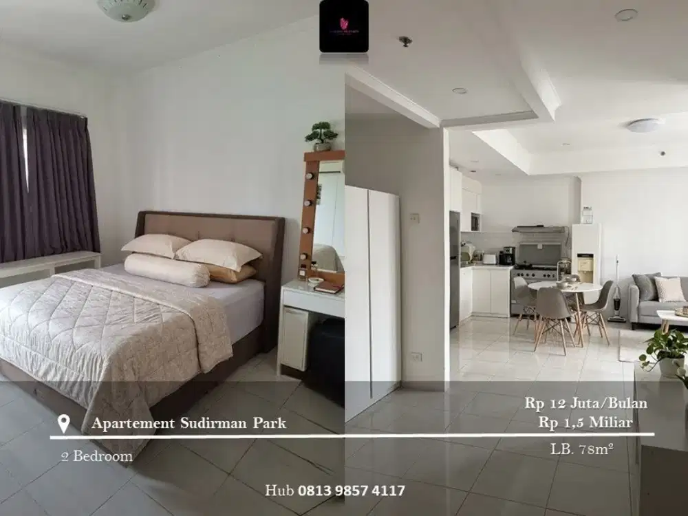 Disewakan dan Dijual Apartement Sudirman Park 2BR Full Furnished