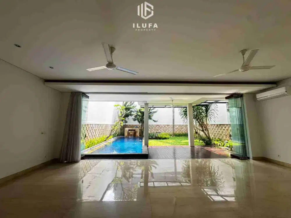 dijual dan disewakan rumah modern semi furnish 4br lokasi strategis kemang