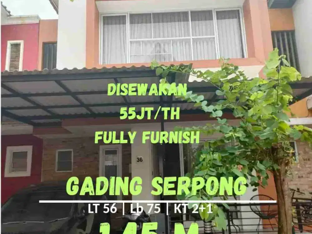 disewakan furnish / dijual rumah di malibu village gading serpong fully furnished