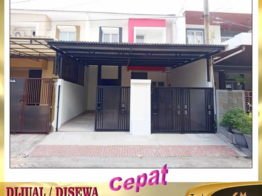 DIJUAL/DISEWAKAN RUMAH  2 ½ Lantai  dan TANAH KOSONG di Taman Surya  Cengkareng Jakarta Barat