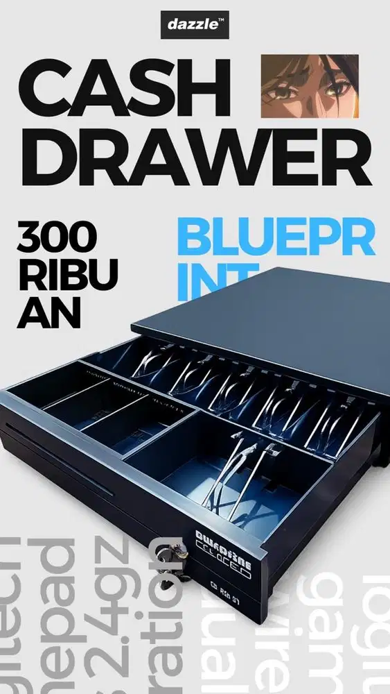 CASH DRAWER BLUEPRINT GARANSI