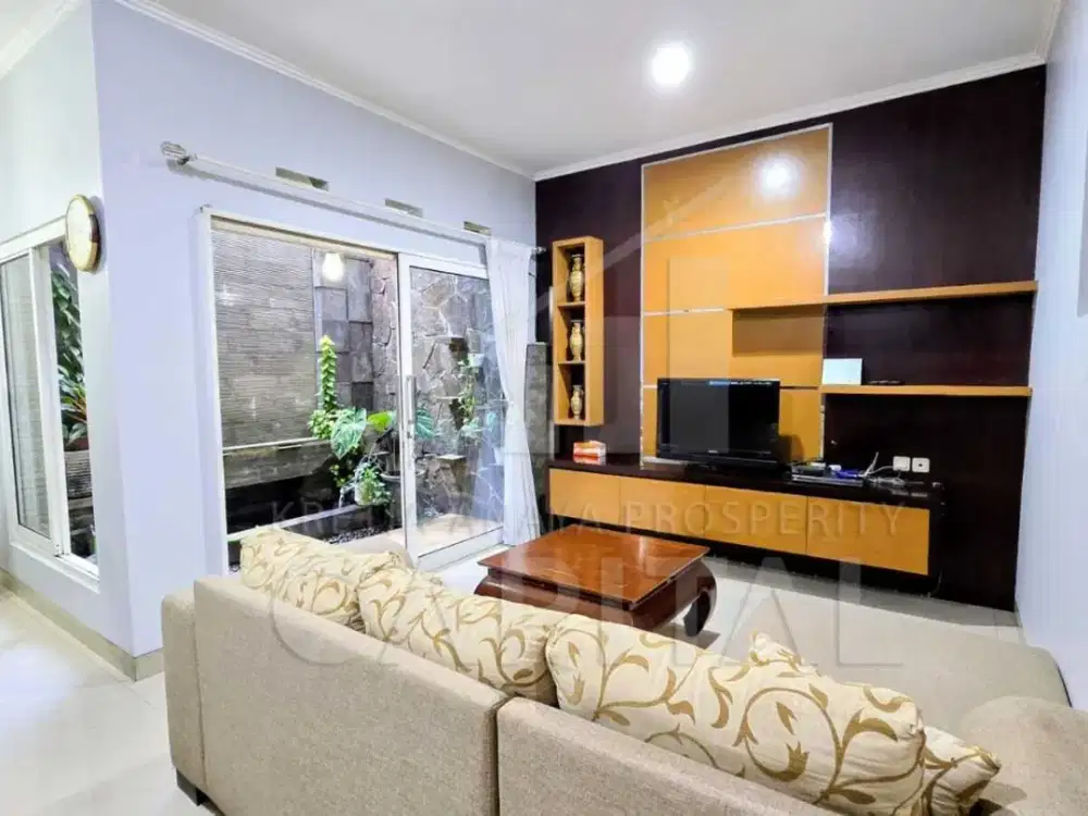 RUMAH CANTIK,BERSIH, TERAWAT, SIAP HUNI,FULL FURNISHED DI CLUSTER ONE GATE SYSTEM DI CIGADUNG TIMUR, BANDUNG UTARA