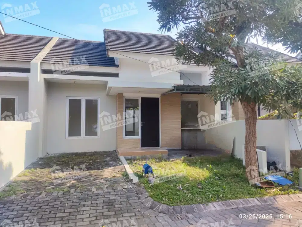 Rumah Desain Minimalis 2 Kamar di Menganti Gresik, Row Jalan Lebar Dekat Akses Tol