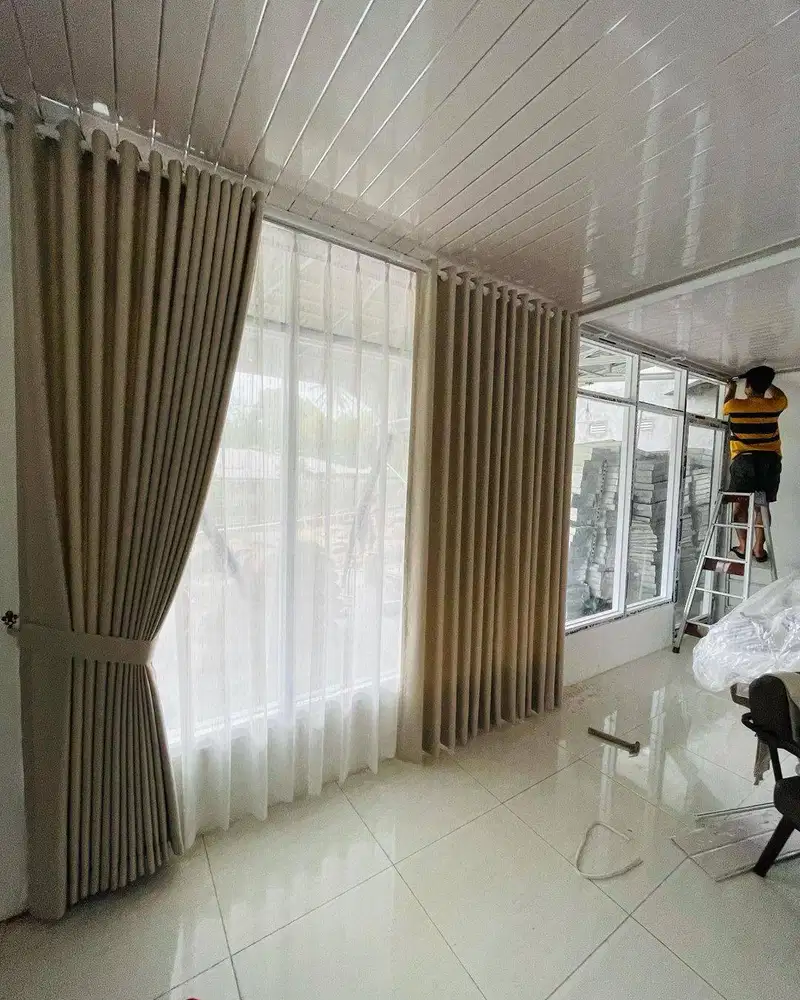 Jual gorden jendela model terbaru gorden pintu blackout gorden kantor