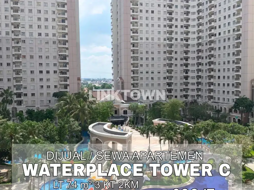 View Pool Siap Huni Apartemen Type 3 Br di Waterplace Surabaya