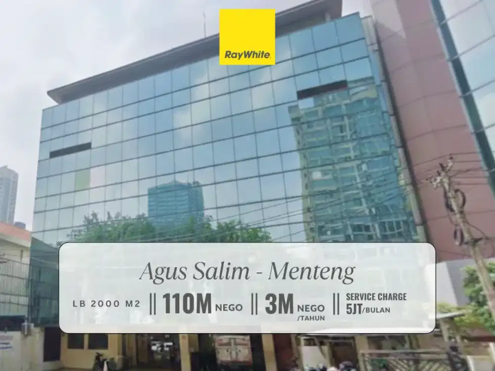 Gedung 5 Lantai Berlokasi Strategis di Menteng Jakarta Pusat Cocok untuk Kantor dan Komersial