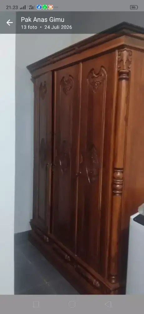 Lemari baju.bahan jati