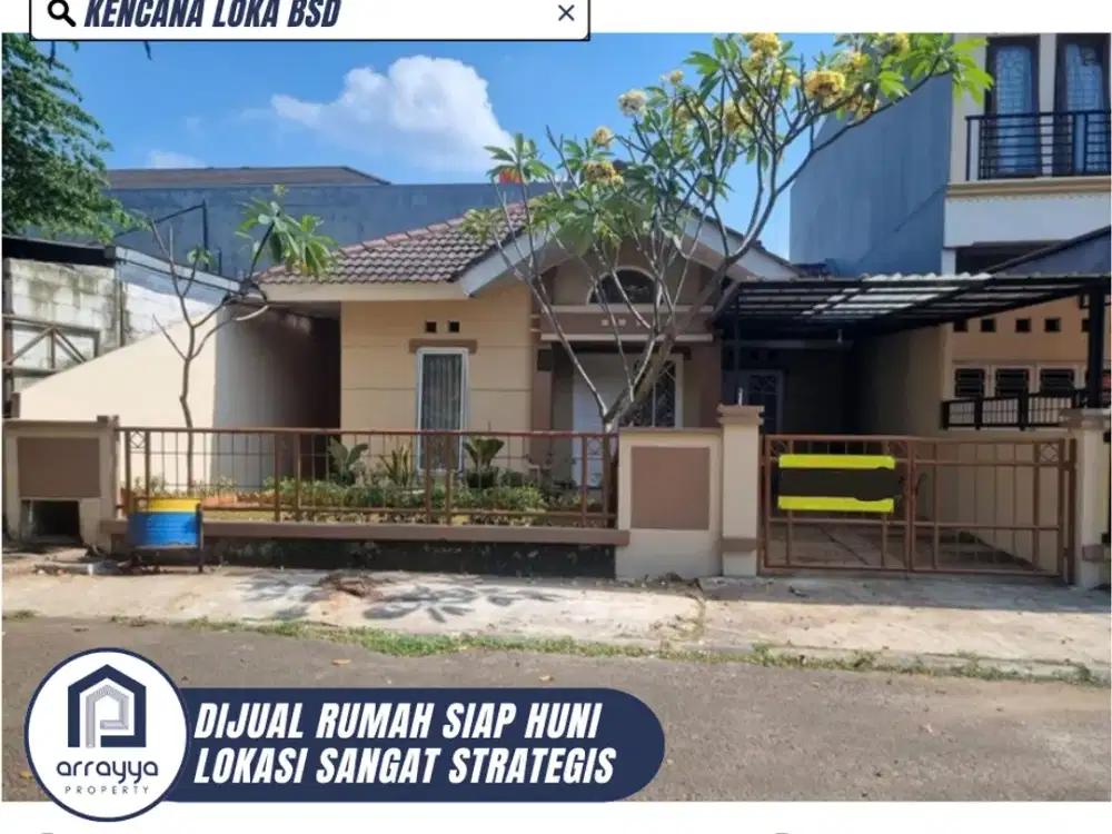 DIJUAL/DISEWA RUMAH NYAMAN SIAP HUNI KENCANA LOKA BSD (ENB239)