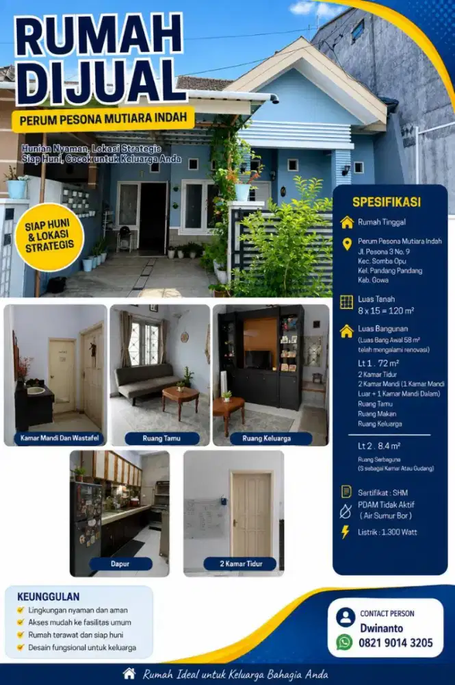 DI JUAL RUMAH SIAP HUNI