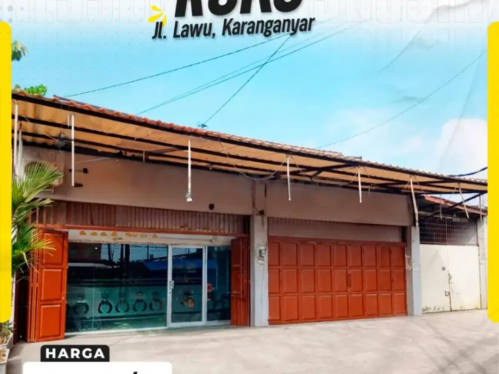 Ruko Jual Dan Sewa Di Jl Lawu Karanganyar Kota Cocok Untuk Usaha