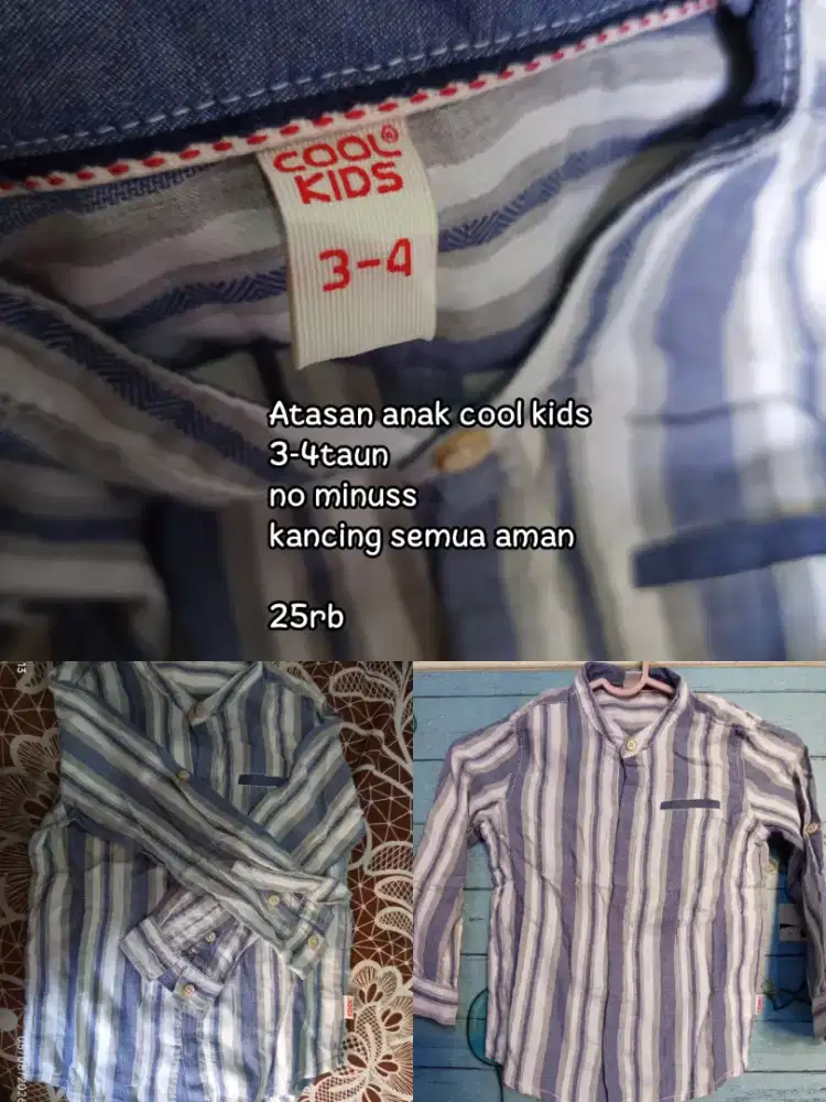 KEMEJA ANAK COOLKIDS 3-5TAHUN