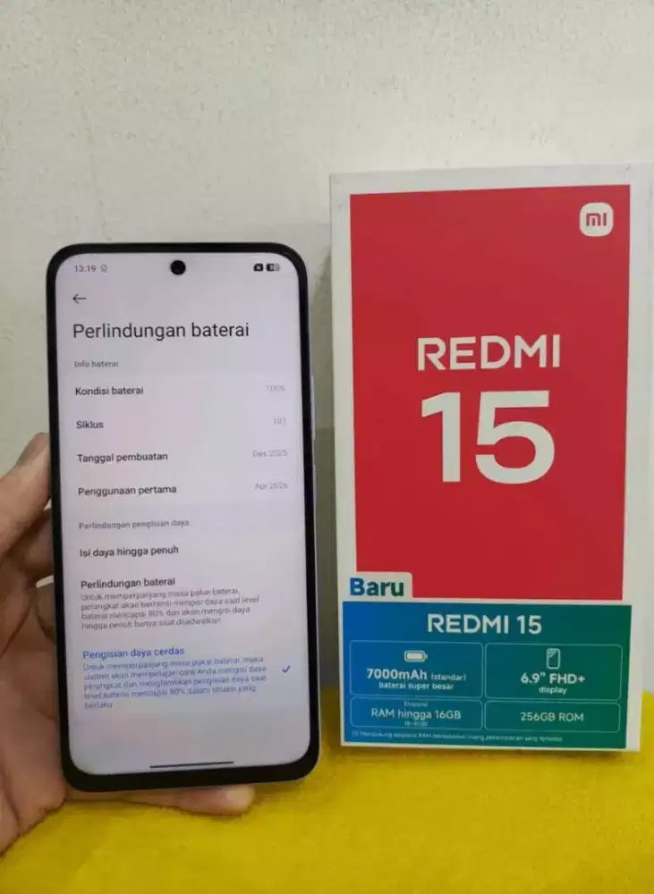 Redmi15 ram 8/128gb fullset