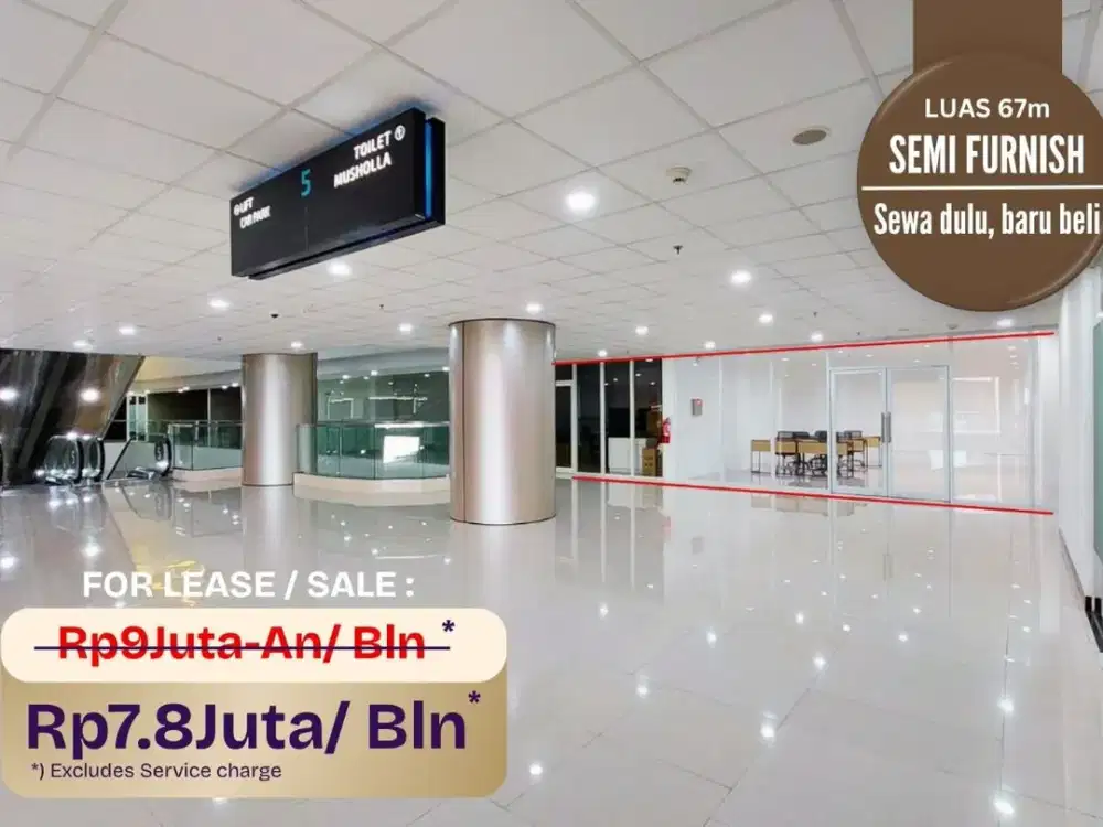 Kantor Disewakan 7 Juta-An [67M] Office For Sale Praxis Genteng dekat Tunjungan siloam