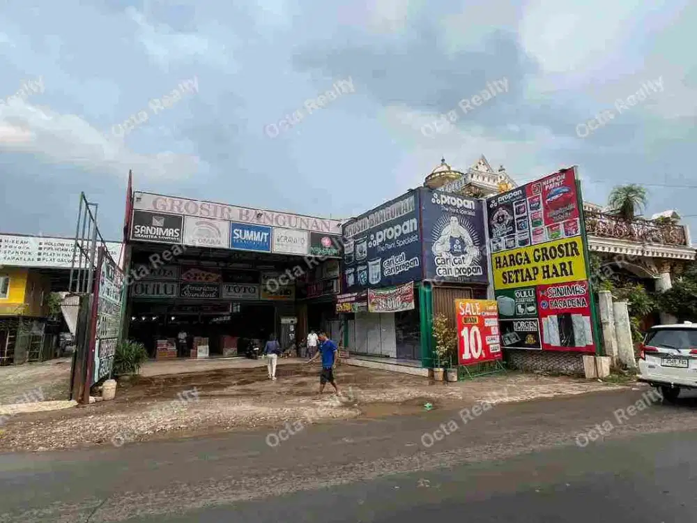 Di Jual / Di Sewa Gudang luas bisa untuk toko dan komersil di Setu Bekasi, Jawa Barat