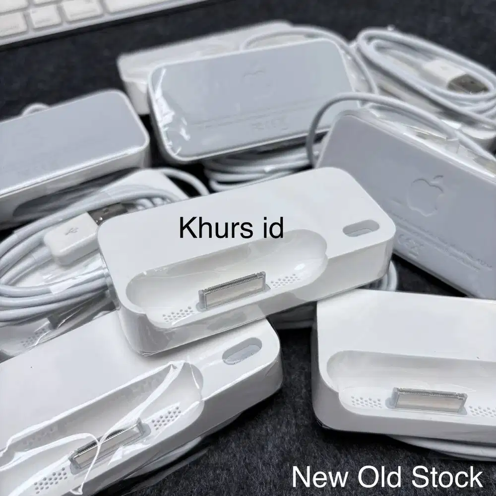 apple dual dock 30pin 2007 original rare nos - docking iphone ipod