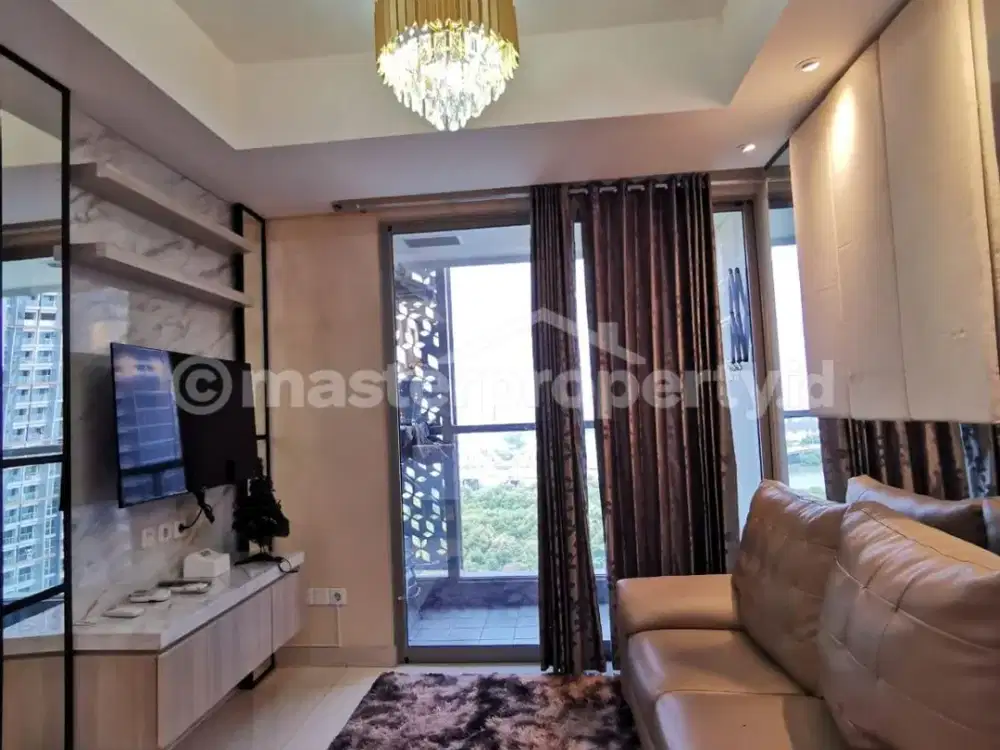 Disewa Apartemen Gold Coast PIK 3BR, 81m2, Full Furnished, Sea View