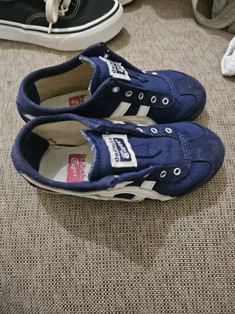 Sepatu Onitsuka Tiger Mexico 66 Kids Original warna Navy/White