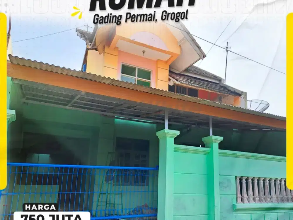 Tersedia Jual & Sewa: Rumah Nyaman LD 8m dengan Keamanan One Gate System di Gading Permai Grogol