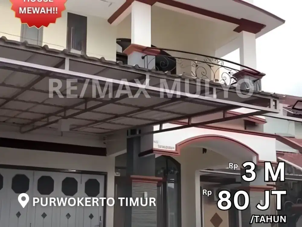 Dijual dan Disewakan Guest House 2 Lantai Full Furnished Area Purwokerto Timur