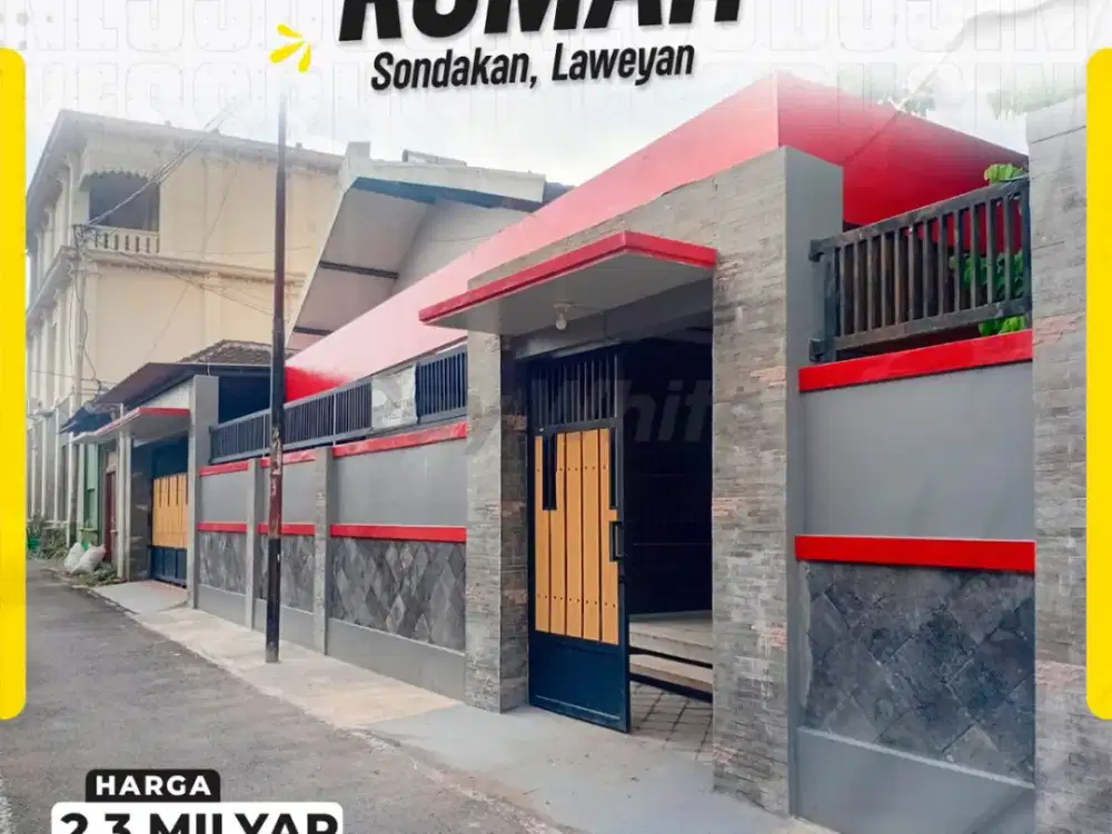 Rumah Dengan Tanah Luas Bangunan Berkualitas Dekat Stasiun Dan Mall Berada Di Tengah Kota Solo