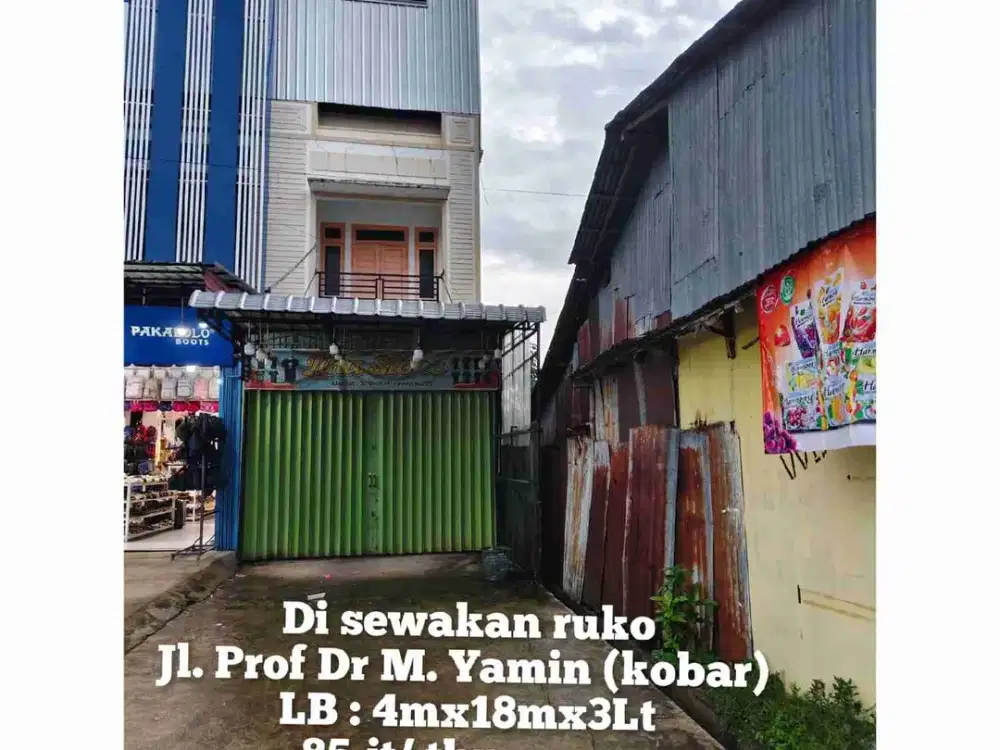 di jual/ sewa kobar jl prof dr m Yamin (kobar)