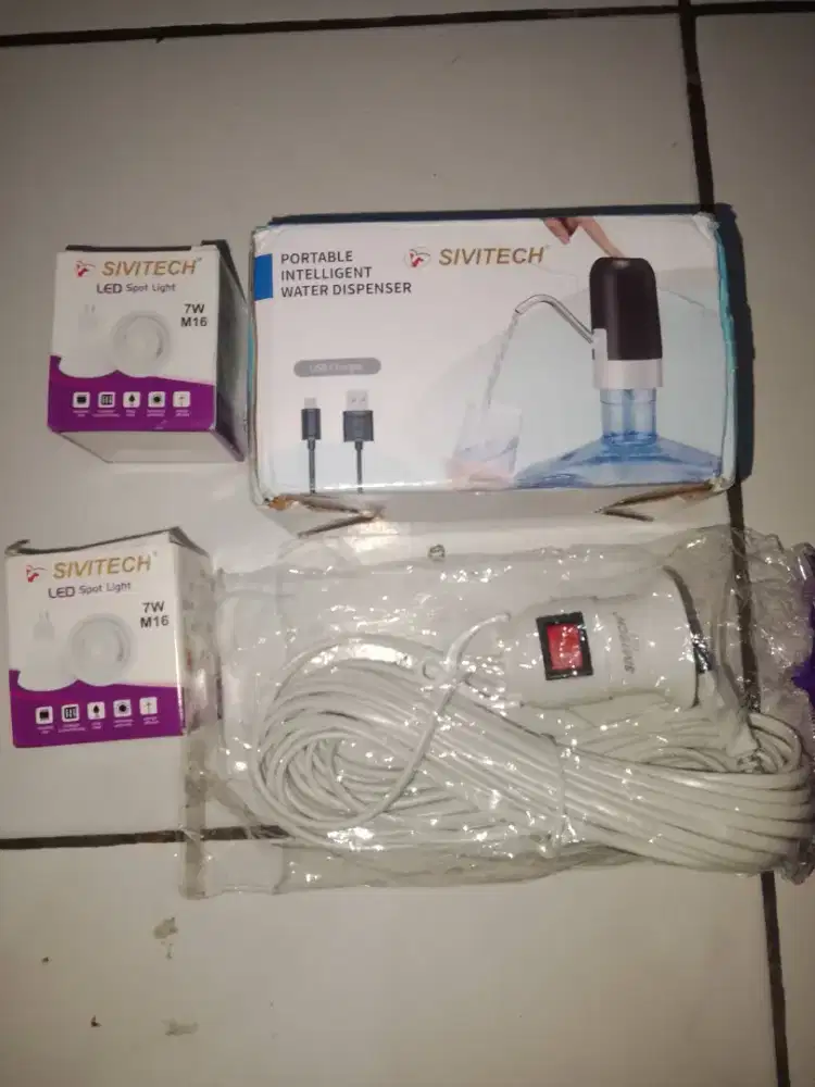 Elektrik galon dan fiting lampu