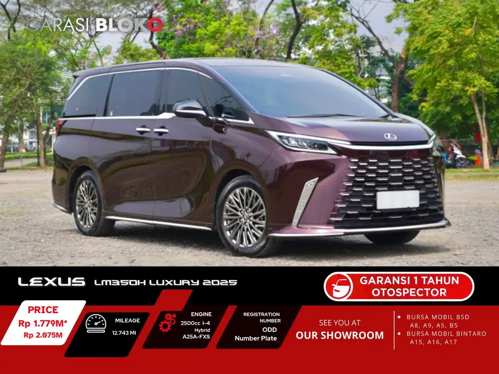 Warranty ON - Lexus LM350h Hybrid Luxury A25A-FXS 2025