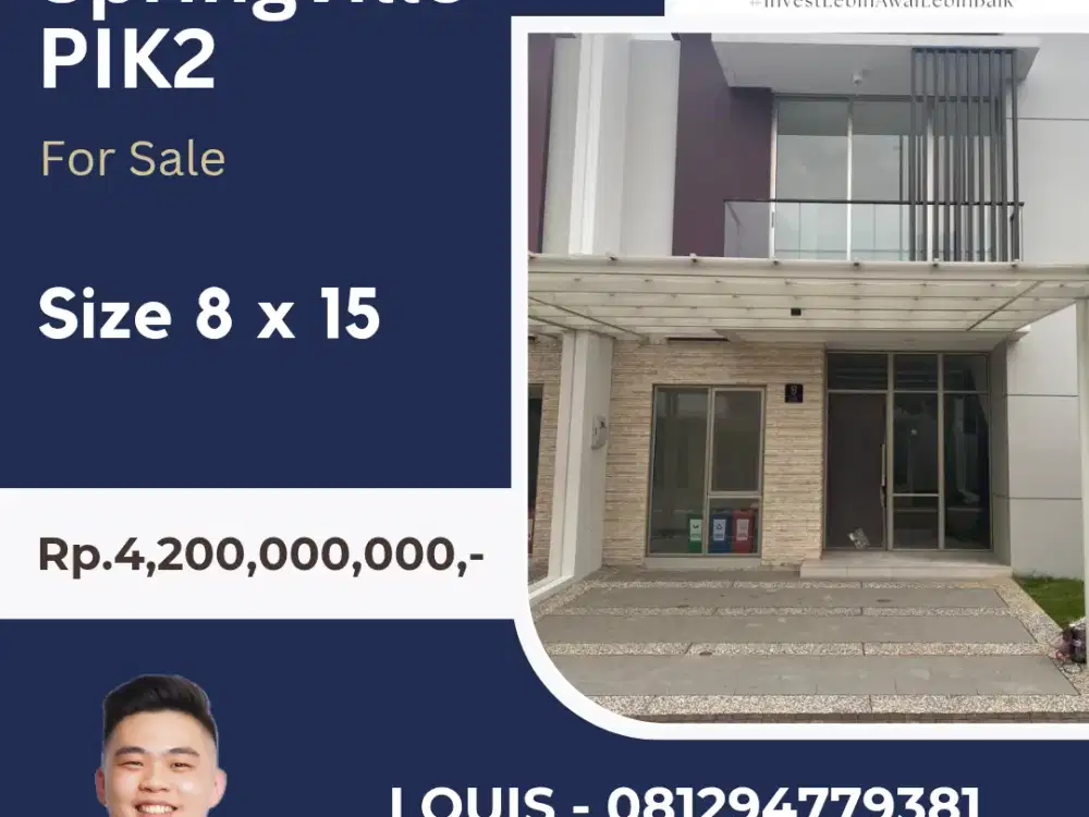 RUMAH PIK2 TERMURAH CLUSTER SPRINGVILLE