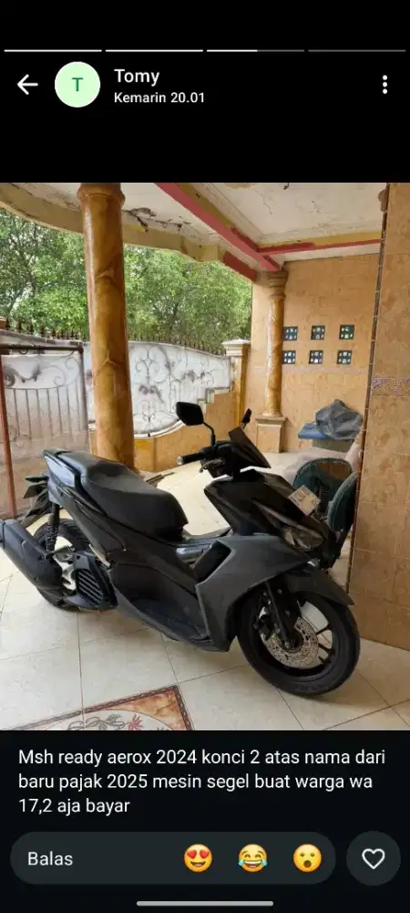 Di jual yamaha aerox 2024 off 2025 ktp nempel