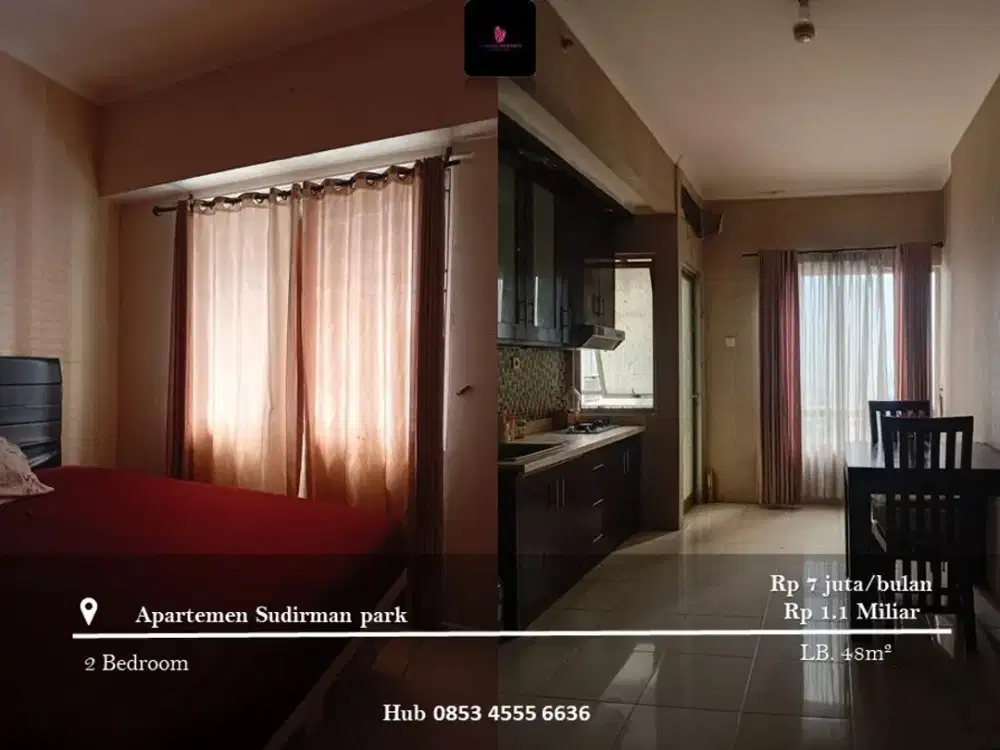 Disewakan Apartement Sudirman Park 2BR High Floor FF