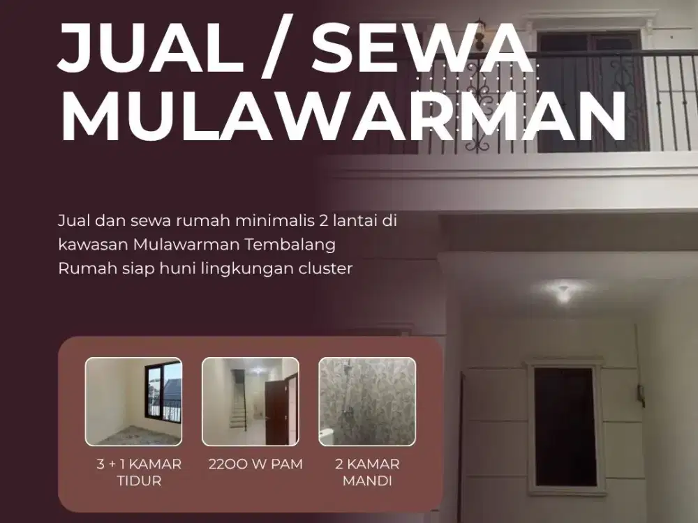 Rumah Cluster Borobudur Mulawarman Siap Huni