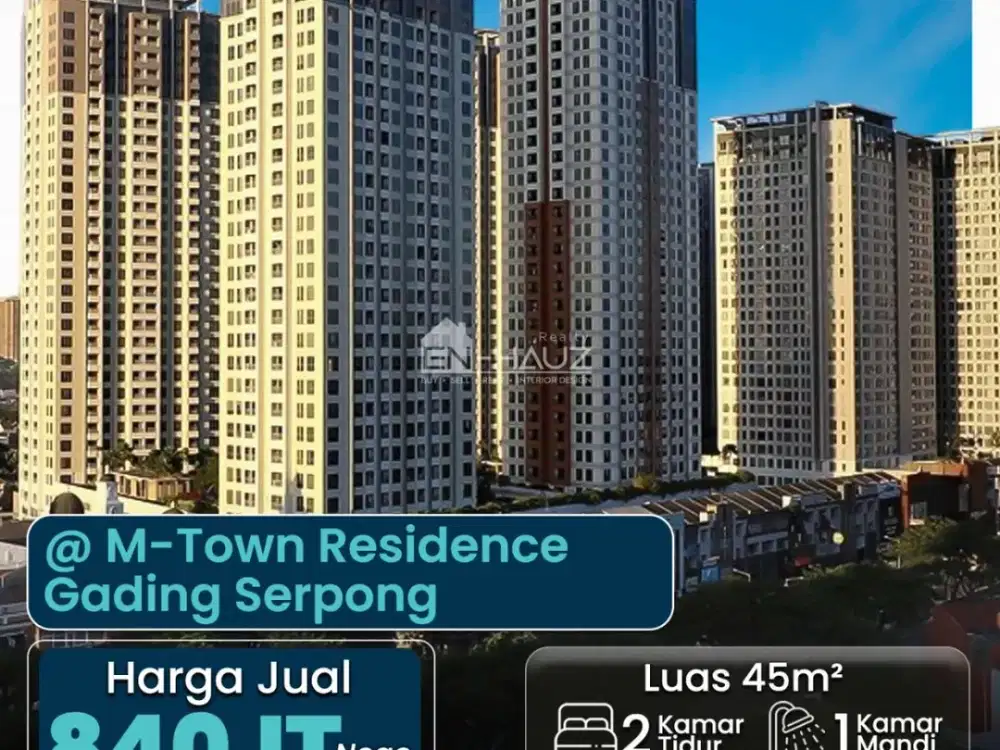 (MT) DI JUAL ATAU SEWA APARTEMEN M-TOWN RESIDENCE GADING SERPONG