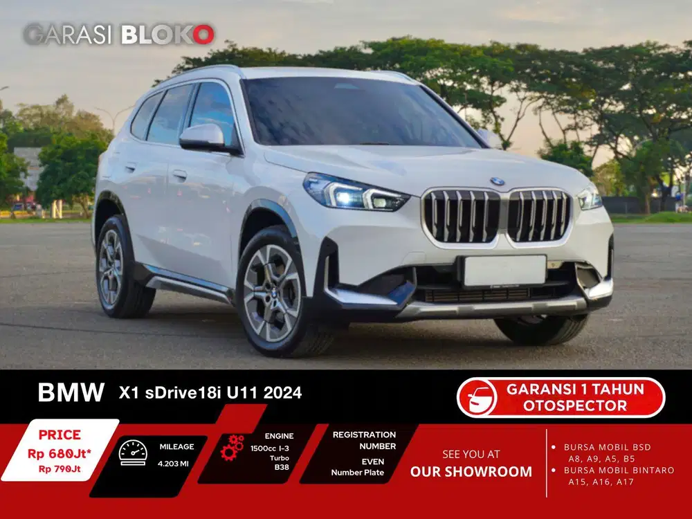 Odo 4rb Warranty ON - BMW X1 U11 Facelift sDrive18i B38 2024