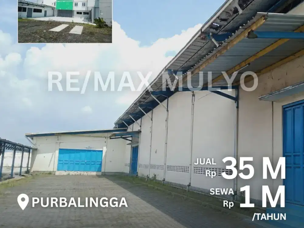 Dijual dan disewakan Gudang Industri 2 Hektar, Lokasi Strategis Purbalingga