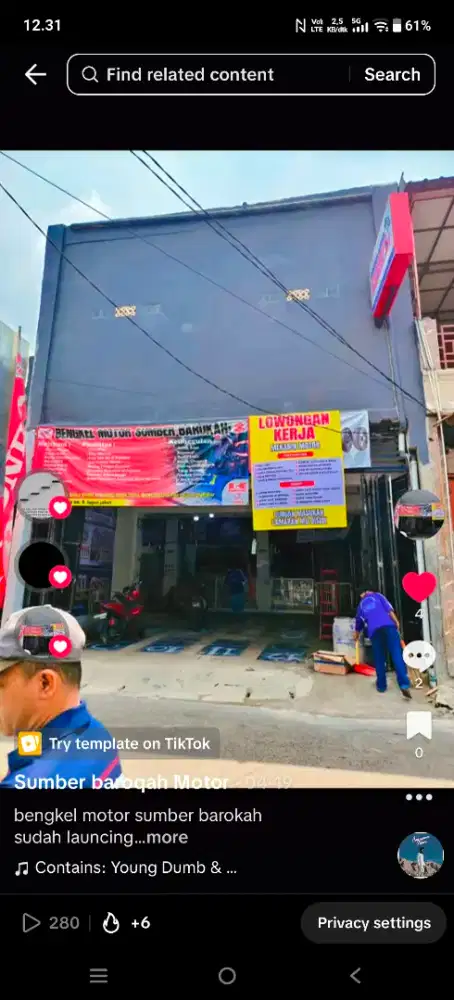 Loker mekanik motor