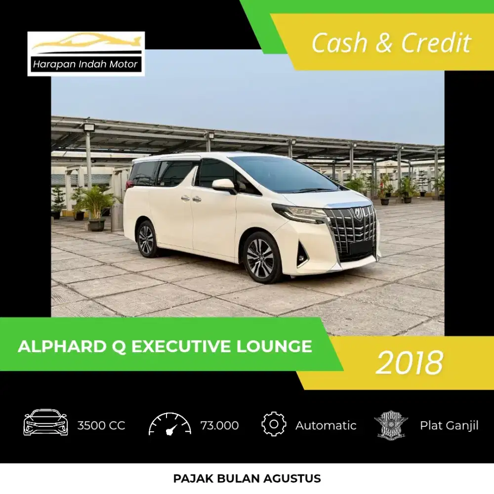 Toyota Alphard Q Executive Lounge  2018 Low KM 73RB
