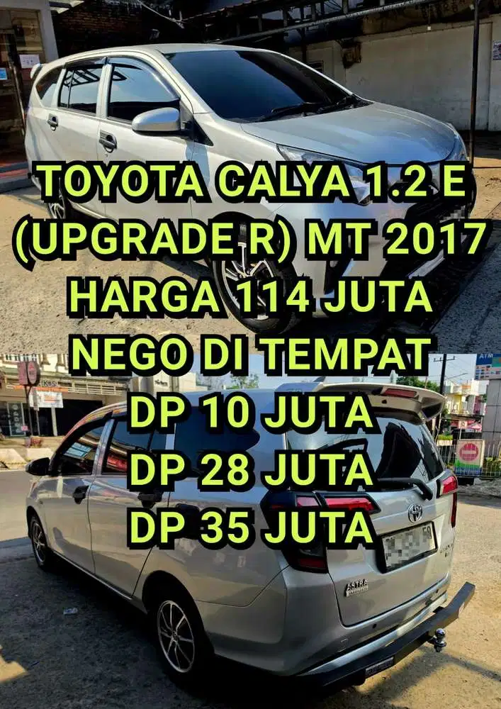 Toyota Calya 2017 Bensin DP 10 JUTA